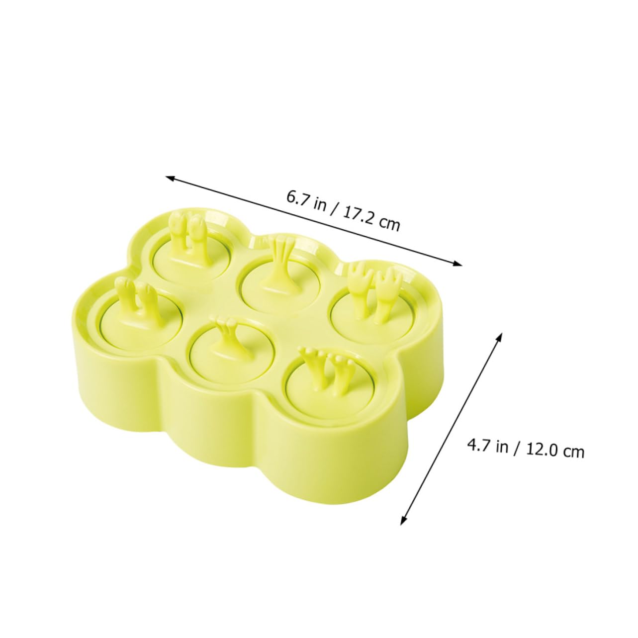 COLLBATH 4ensembles Moules à Glace Silicone Animal pour Glaçons Maison Léger et Réutilisable