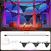 cshare Halloween Lights Battery Operated or USB, Creepy Cloth String Lights with Timer Waterproof 9.8ft 30LED Orange and Purple String Lights Halloween Decortions for Fireplace Window Door Mirror #5
