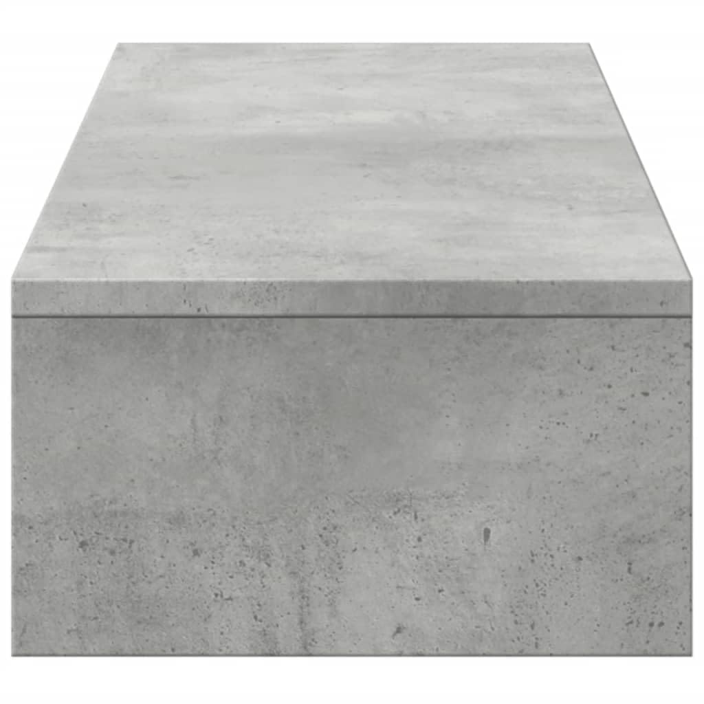 Generico Supporto Monitor con Cassetti Grigio 100x27x15 cm in Truciolato,Dispositivi elettronici,Accessori per dispositivi elettronici,Accessori per Computer,Rialzi e Supporti per computer-854673