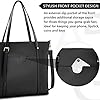 NUBILY Women Handbag Laptop Tote Bag 15.6 Inch Leather Large Tote Bag Lightweight Shoulder Office Bag Lady for Work Shopping #4