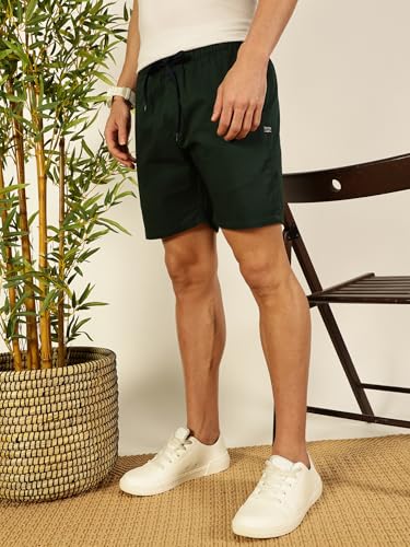 Image of Thomas Scott Men's | Solid | Chino Shorts | Regular Fit | 100% Cotton | Above Knee | Casual Short