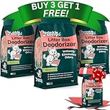 Sprinkle & Sweep Litter Box Deodorizer - Cat Litter Deodorizer Non Toxic and Safe for Kittens - Instantly Eliminates Foul Smells and Urine Odors (Pack of 4)