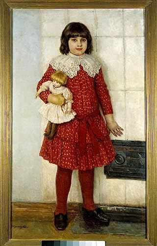 Poster La fille a la poupée Vasilij Ivanovic Surikov toile decoration mur