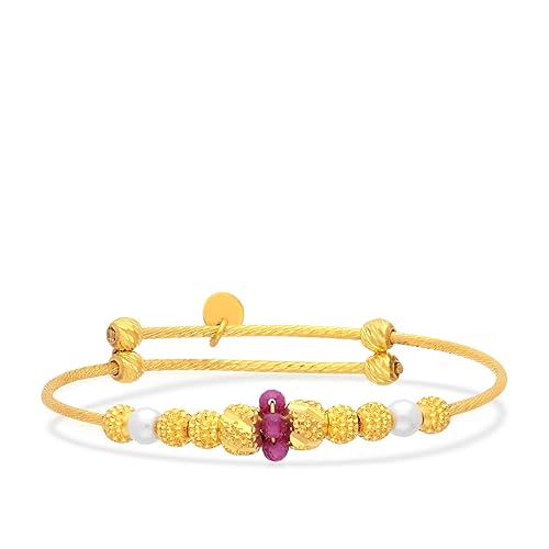 22kt (916) Yellow Gold Bangle for Women, BIS Hallmarked