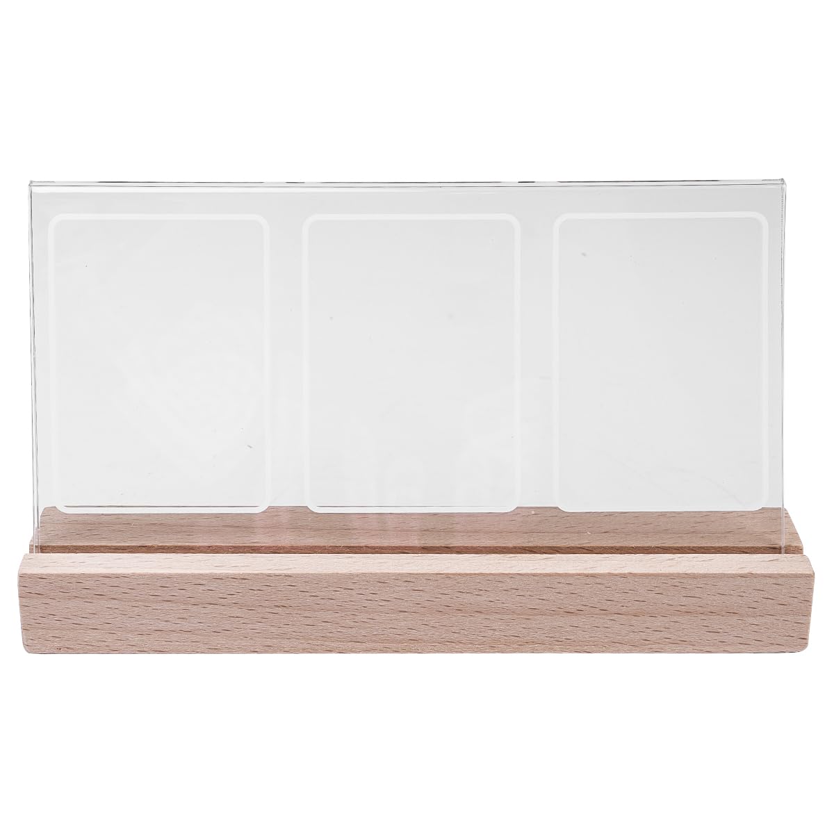 Tiardey Mini Picture Frame Light Up Clear Acrylic Desk Photo Frame 3-Inch 3 Openings for Polaroid Instant Photos for Friends Loved Ones