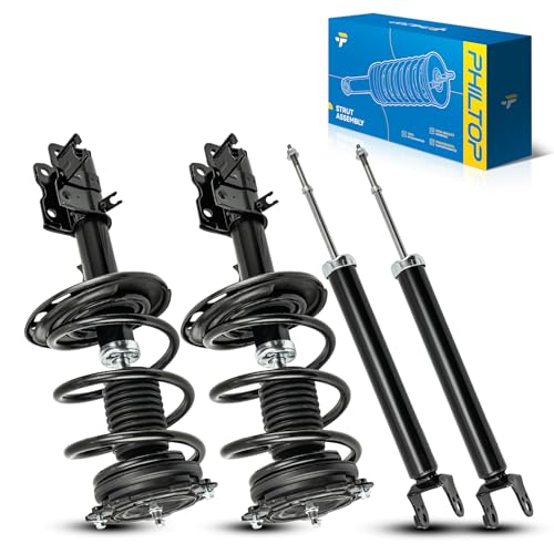 Image of PHILTOP Front Rear Struts for 2013-2018 Nissan Altima 172901 /172902 /349075 - Complete Shock Absorber & Spring Assembly Set of 4