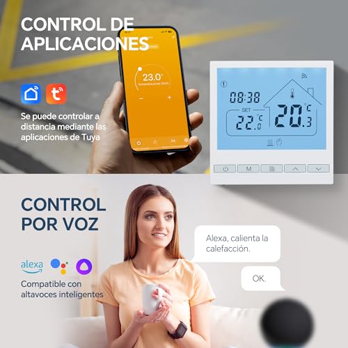 Pantalla del termostato Beok
