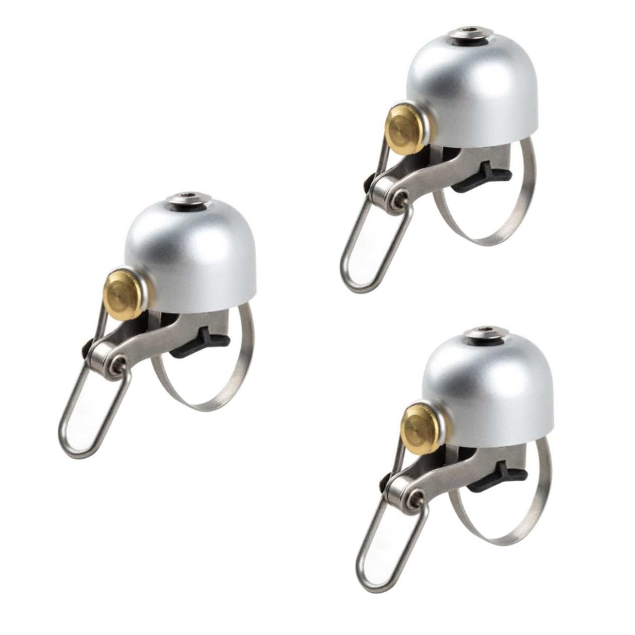 INOOMP 3 Pezzi Campanelli da Manubrio per Bicicletta Stile retrò Campanello Ultra Rumoroso in Metallo per Strada
