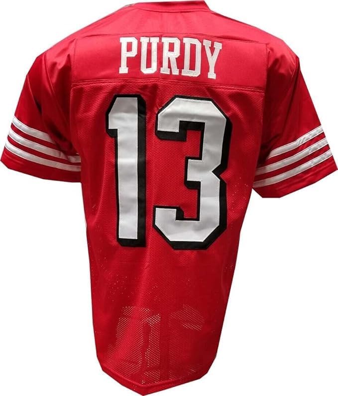 Generic Custom Stitched Brock Purdy Youth Red Jersey Size Youth Small