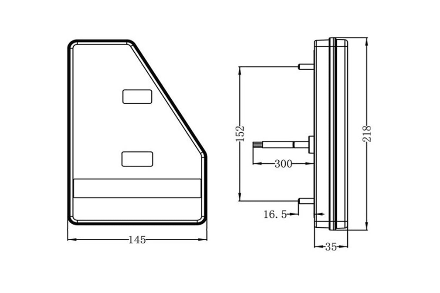 Para tylnych świateł LED L1907 L1908 12/24 V 6 funkcji