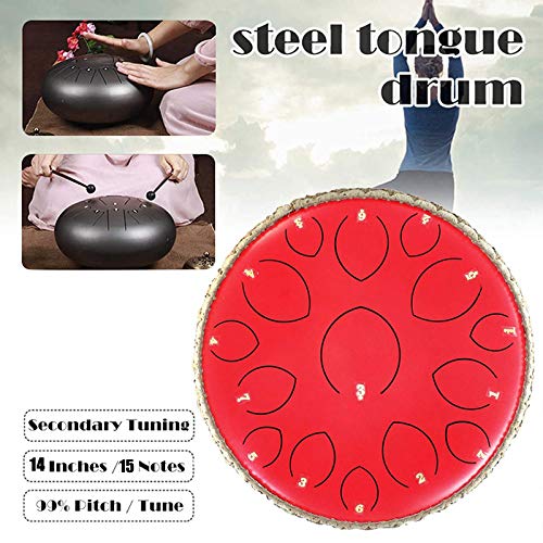 Byjia Tambour De Langue en Acier, Tambour De Réservoir De 14 Pouces 15 Notes Tambour De Réservoir Harmonique Clé C, pour… - Les Beatles, Paul McCartney, John Lennon, RIngo Starr, George Harrison Byjia Tambour De Langue en Acier, Tambour De Réservoir De 14 Pouces 15 Notes Tambour De Réservoir Harmonique Clé C, pour… – Image 3