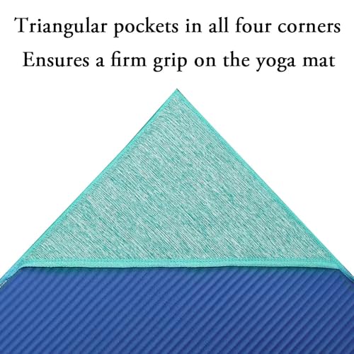 Hot Yoga Towel Non-Slip Hot Yoga Mat Towel for Mat Sweat Absorbent Yoga Blanket 24" x72" Fitness Pilates Yoga Gym Mat Towel Breathable Hot Mat Cloth for Bikram with Mesh Carrying Bag for Women Men - Image 4