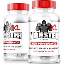 2 Pack Monster XL Capsules, XL Monster Supplement For Men, All Natural Formula for Max Peformance and Confidence, Premium Pills Overall Male Health, Official MonsterXL ME Reviews 120 Capsules
