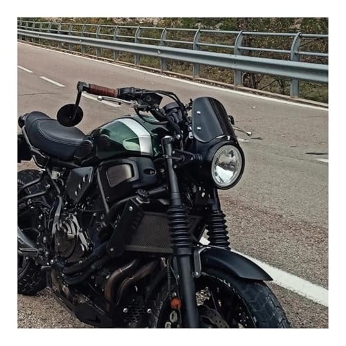 Déflecteur de vent pour pare-brise de moto noir anti-turbulences - 4