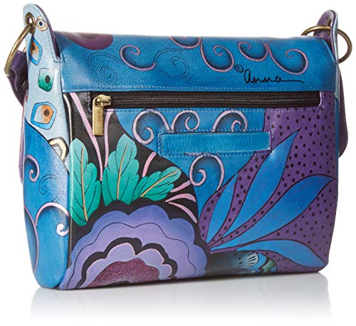 Anna by Anuschka Women’s Genuine Leather Flap-Over Medium Shoulder Bag2