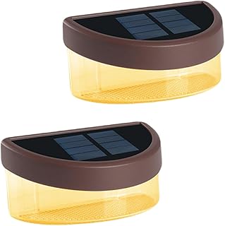 Homoyoyo 2pcs Fence Fence Light Outdoor Solar...,