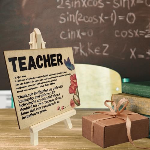 tinydabba Wooden Definition Plaque with Easel – Teacher Day Gift by tinydabba - 4