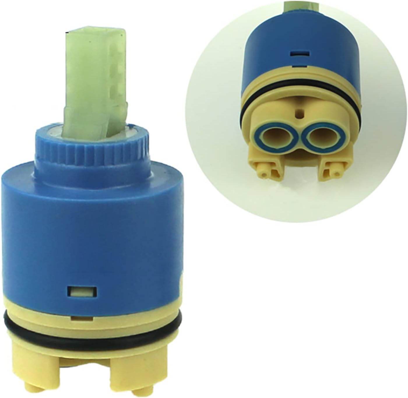 35mm/40mm Ceramic Disk Cartridge,Ceramic Tap Cartridge Replacement For Single Handle Kitchen Bathroom Faucet Part, Ceramic Faucet Valve,A-35MM