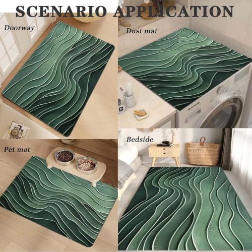 Alfombra de baño antideslizante con secado rápido wave 40x60cm 3