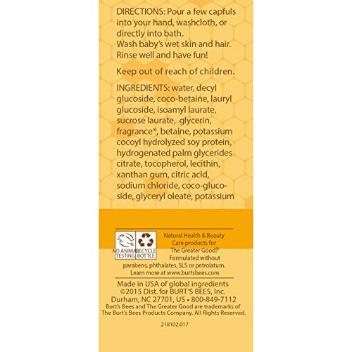 Burt's Bees Baby Shampoo & Wash, Original Tear Free Baby Soap - 12 Ounce Bottle #TOP6