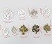 yueton Pack of 45 Alloy Tree of Life Charms Pendents Jewelry Findings for Making Bracelet and Necklace