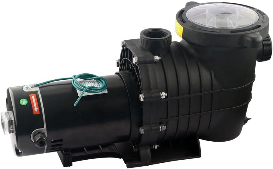 Dual Voltage Pool Pump 1.5HP 6498GPH, self-priming energy-saving equipped pumps with filter basket, for Above Ground Pools (1.5HP HBP1100II) (no test)