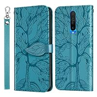 Handyhülle Für Xiaomi Redmi 9 / Redmi 9 Prime – Leder-Flip-Cover Mit Magnetverschluss, Kartenfach, Standfunktion, Himmelblau