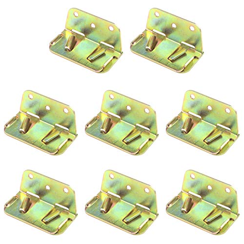 New Product Antrader Heavy Duty Wood Bed Rail Bracket Bed Slat Connector Wood Bed Support Metal Fastener -Set of 8