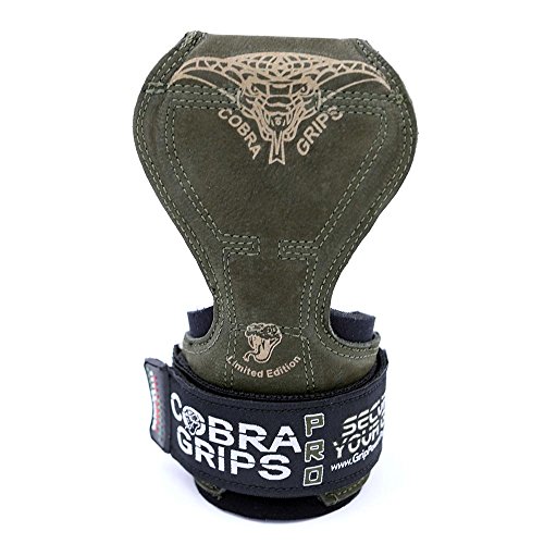 Image of Cobra Grips Weight Lifting Gloves with Adjustable Neoprene Padded Wrist Wraps - Heavy Duty Alternative to Power Lifting Hooks for Deadlifts