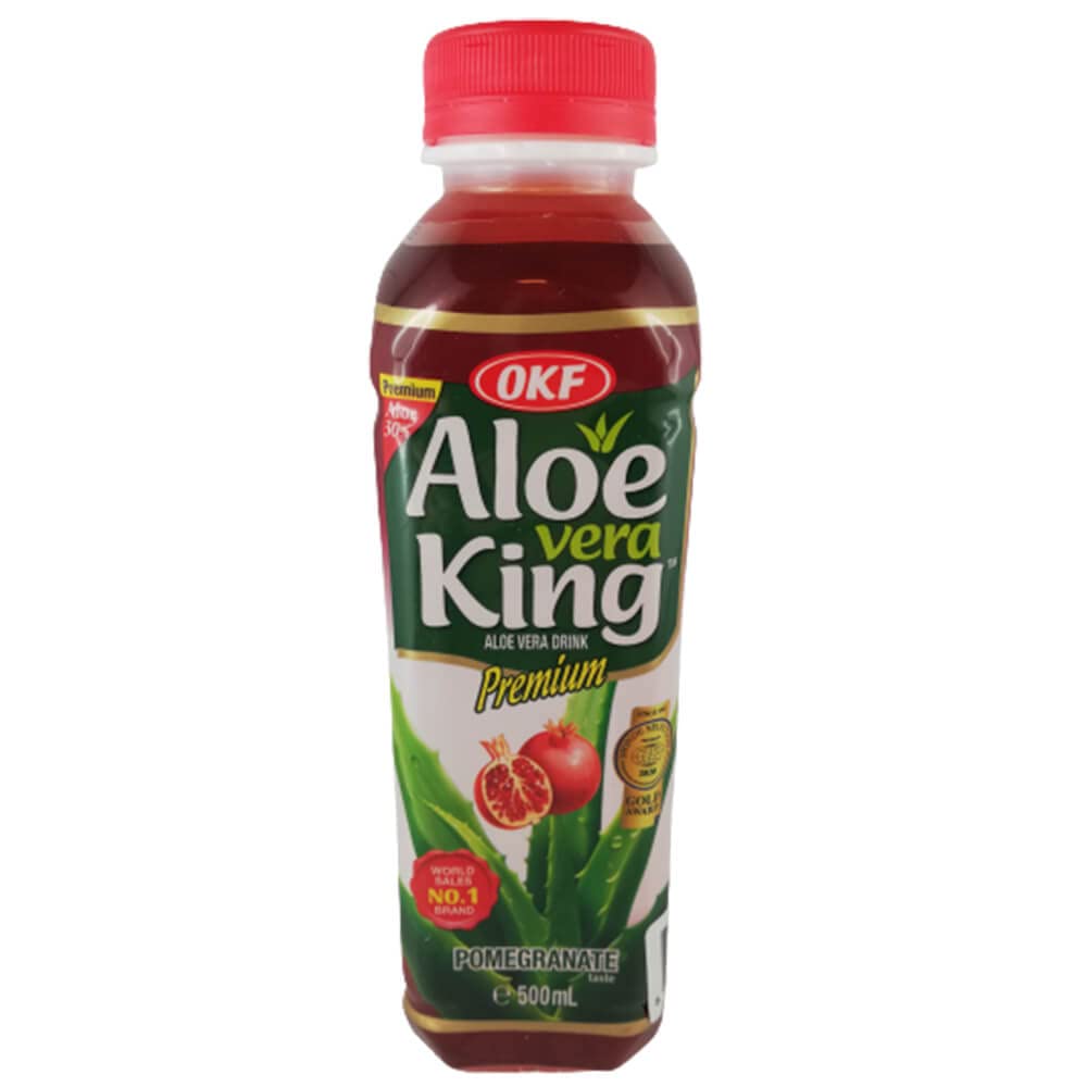 rumarkt 20 x Aloe Vera King Getränk verschiedene Sorten (20 x 500ml) inkl. Einwegpfand (Granatapfel)