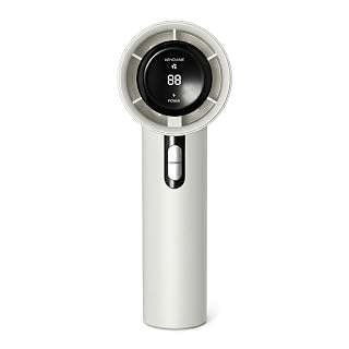 BuddhiGear Portable Wearable Fan, Handheld Personal Cooling Device, White