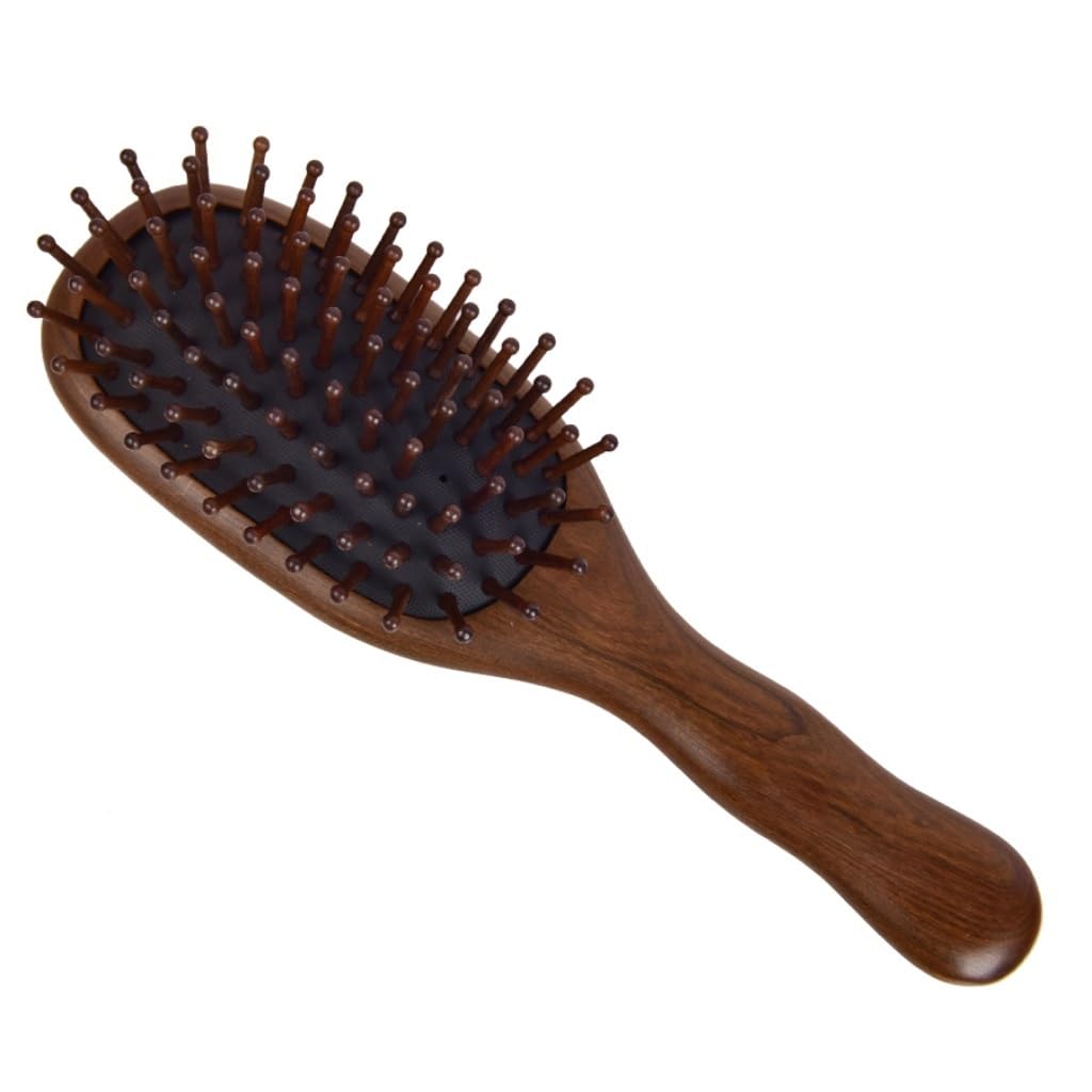 Peine Para Barba Peine de masaje con bolsa aire for el cuidado del cabello for mujeres cojín largo y rizado madera maciza alisador Herramientas Para Peinar El Cabello