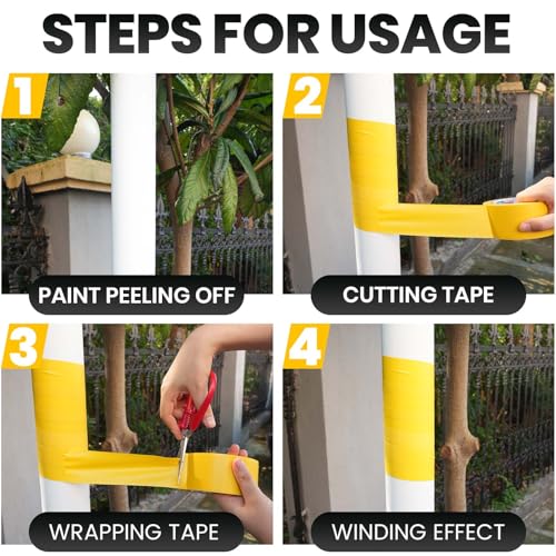 Image of ADHES Yellow PVC Pipe Wrap Tape, 2 Inch X 36 Yds