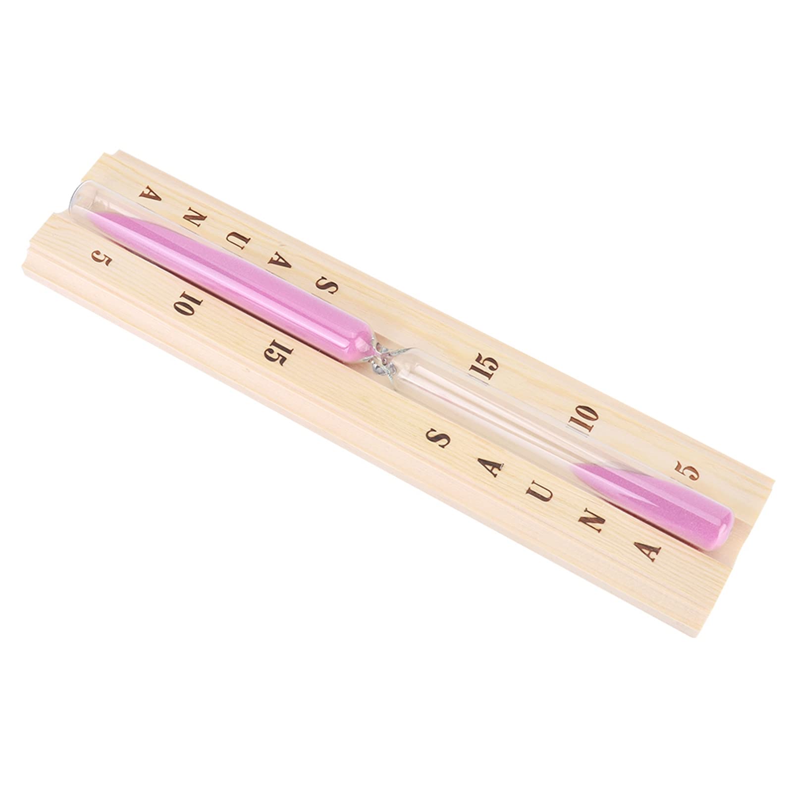 Sauna zandloper, sauna-accessoires, 15 minuten, wit natuurzand 2 roestvrijstalen schroeven, wandmontage, milieuvriendelijk, sauna, zandloper, Auna-accessoires, timer, draaibaar
