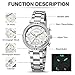 LN LENQIN Reloj Mujer Reloj de Mujer Resistente Al Agua Relojes de Cuarzo AnalóGico Correa De Acero Inoxidable Imagen de LN LENQIN Reloj Mujer Reloj de Mujer Resistente Al Agua Relojes de Cuarzo AnalóGico Correa De Acero Inoxidable