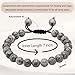 Amazing Gemstone Map Stone Bracelet for Women Men's Gifts - Protection Healing Crystal Bracelet - 8mm Gemstones Beaded Adjustable Bracelet Pulseras Para Hombres Mujer Stocking Stuffers