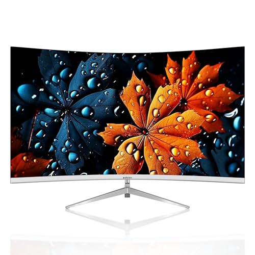 Image of Zebion 32 Inch (80 cm), FHD Curved Led Monitor Crista Series, IPS Panel, 1920x1080 Pixel with Max Resolution, HDMI, VGA, Wall Mountable, Fast Response Time, 3 Year Warranty