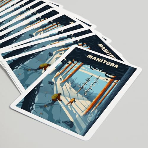 Lantern Press Manitoba Naipes Póker 52 Cartas miniatura 5