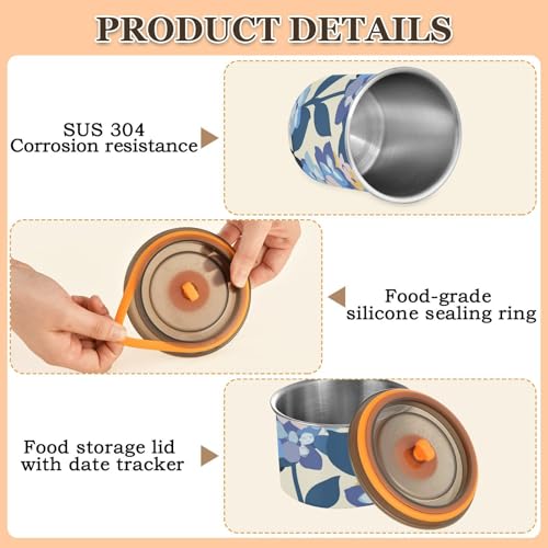 Contenedor de Almacenamiento para Café de Acero Inoxidable Morado miniatura 5