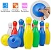 Bowling Set for Kids Toddlers Mini Plastic Party Favor Toys Pins Ball Games Indoor Birthday Easter Christmas Birthday Gift for Boys Girls 2 3 4 5 Years with 10 Pins and 2 Balls