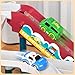 BLmukce Dinosaur Race Track Playset for Boys Kids 3-5, Dinosaur Climbing Hills Car Track Play Set with 10 Mini Racer Cars, Birthday Gift for 3 4 5 6 7 8 Year Old Boys Girls
