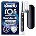 Oral-B Brosse A Dents Electrique iO 5 Noire, 5 Modes De Brossage Dont Blancheur, Capteur De Pression Sur Les Gencives, Brossettes De Rechange Oral B, Etui De Voyage