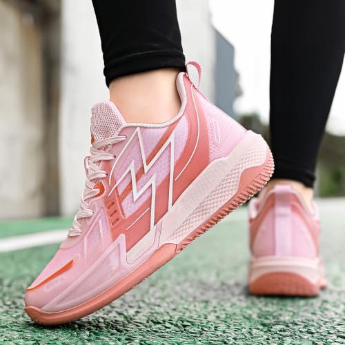 Image of Women Basketball Shoes Fashion Sneakers Comfortable Unisex Athletic Lightweight Non Slip Outdoor Sport Volleyball Shoes
