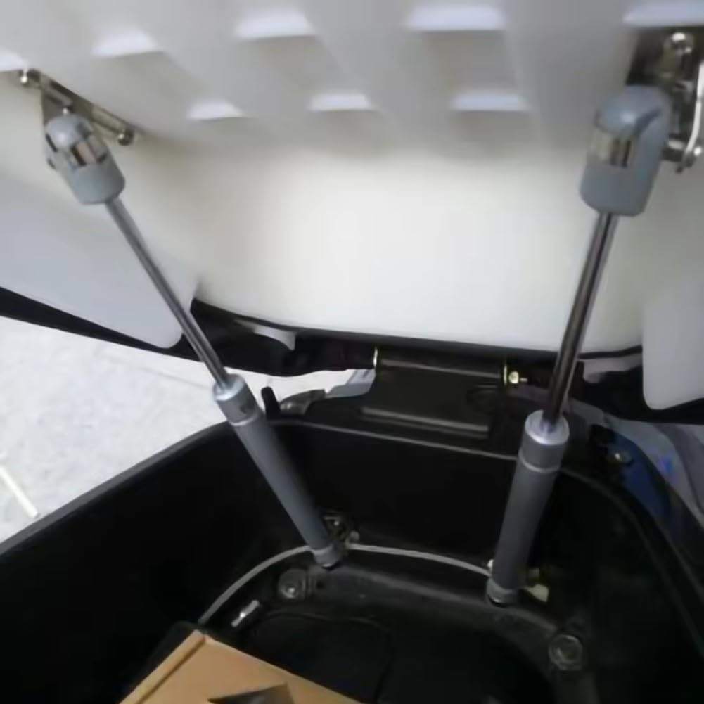 Barra de soporte hidráulico para elevación de asiento de motocicleta con sistema de amortiguación y émbolo diseñado para un funcionamiento suave y estable del asiento (es negro)