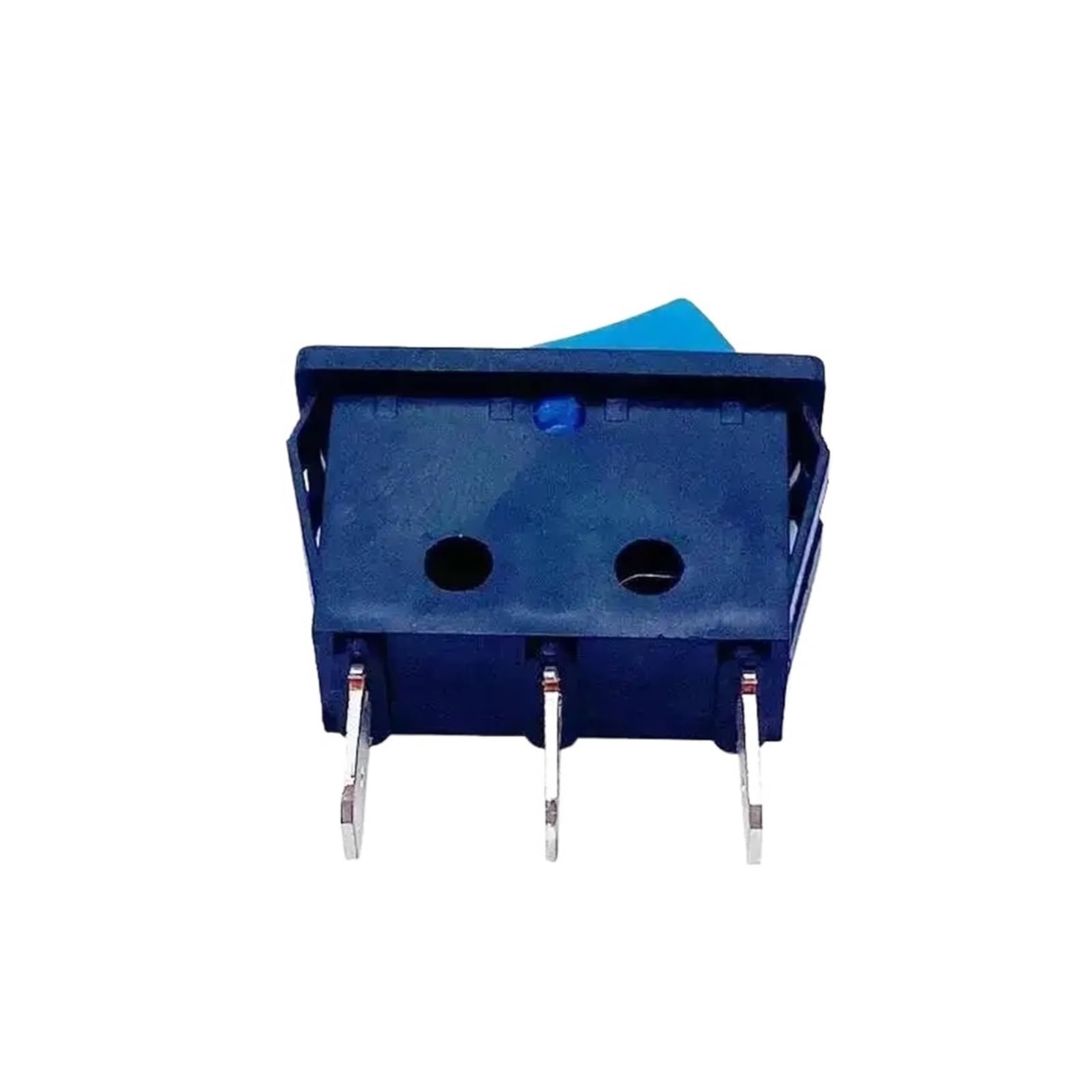 5 uds KCDF-108 Interruptor basculante momentáneo de reinicio 16A 250VAC botón Azul eléctrico Dos Posiciones Tres Pines latón