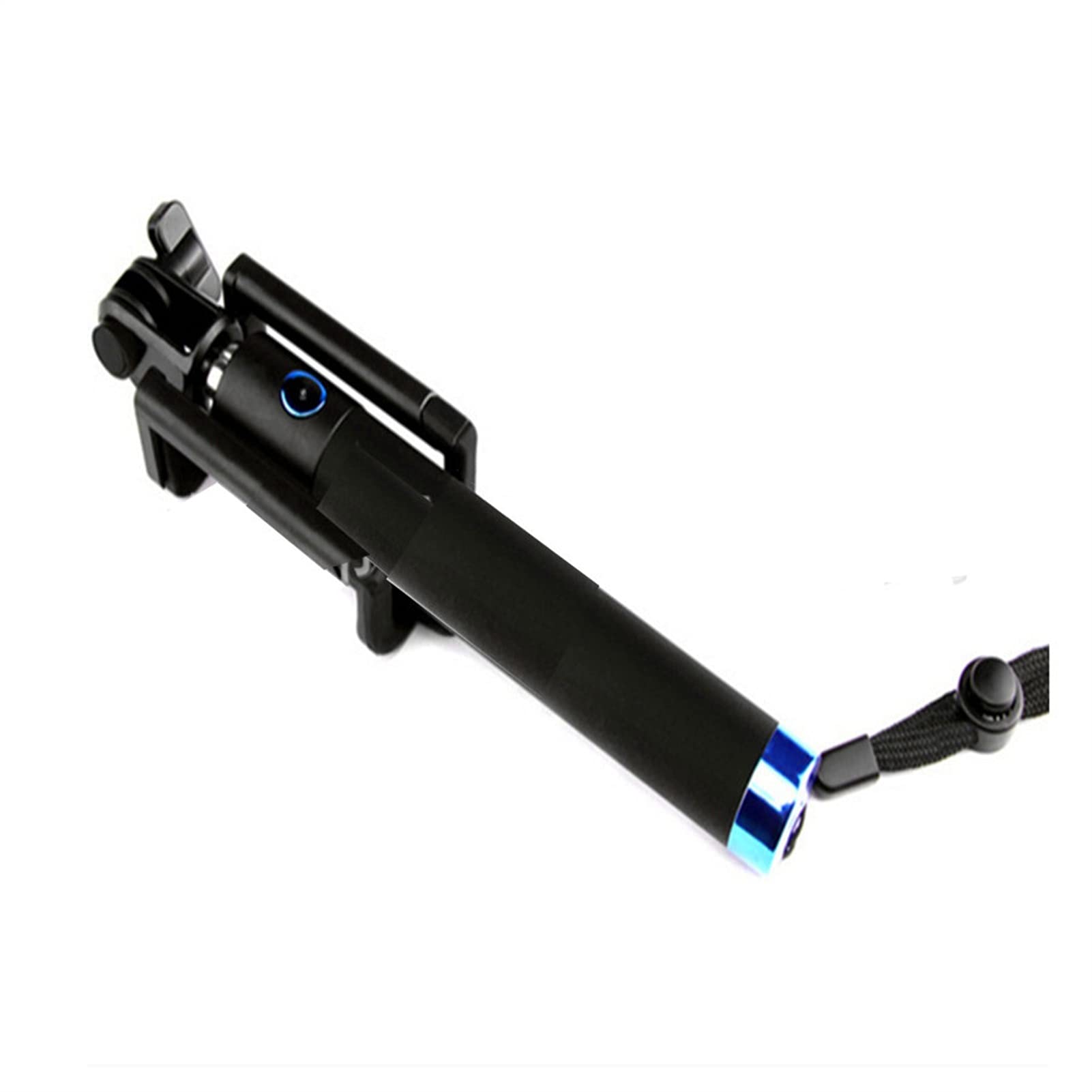 SCRUBY Bastone per selfie portatile estensibile monopiede auto-palo palmare cablato per iPhone (BK)