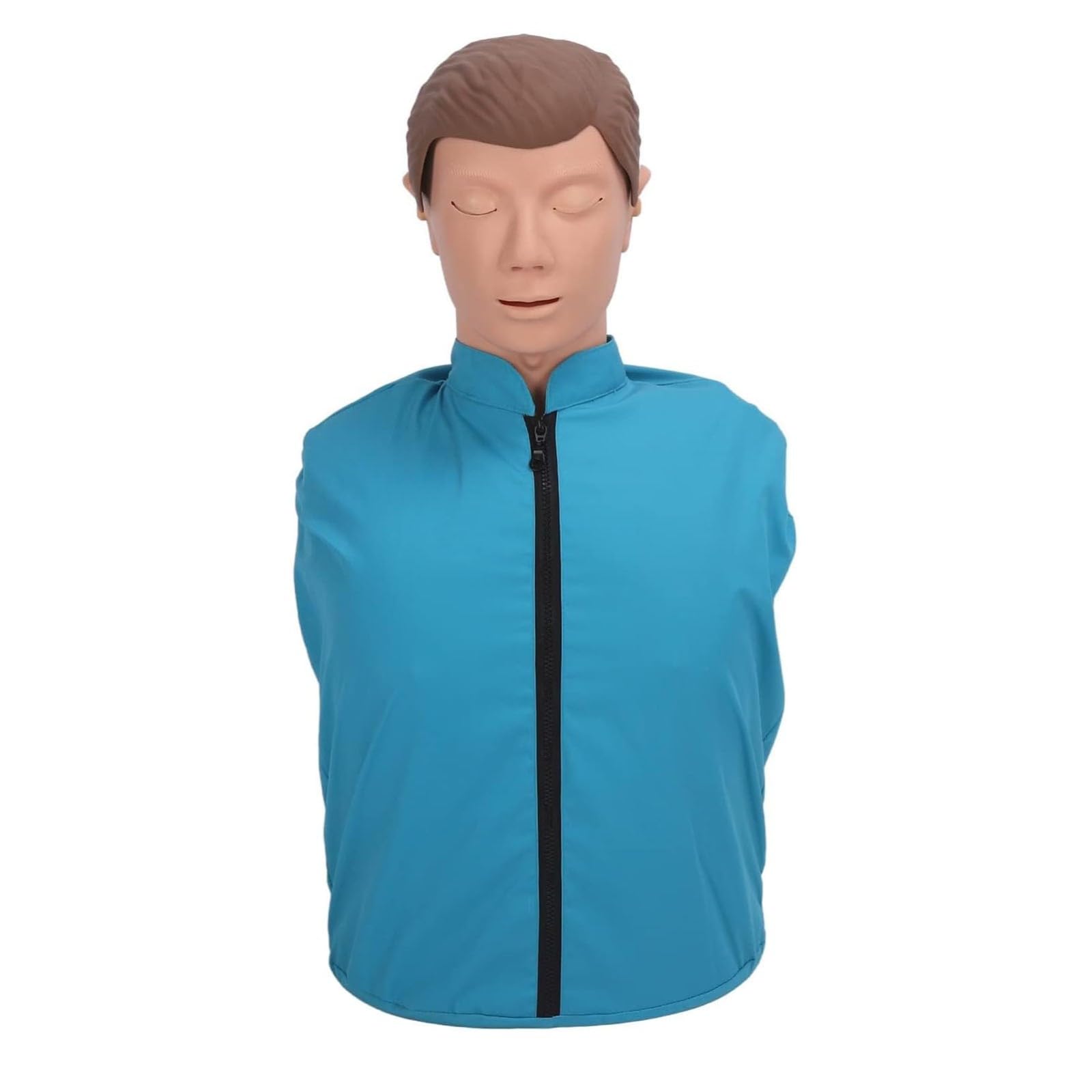 Reanimationspuppe Erste Hilfe CPR Übungspuppe Trainingspuppe für Herz-Lungen-Wiederbelebung Gummi-Halbkörper Künstliche Beatmung Menschliches Modell Simulator für Erste-Hilfe-Training