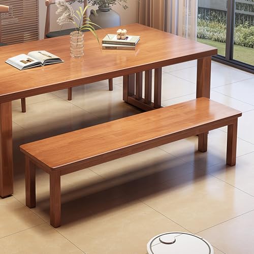 Banco de entrada de madera rústico y compacto para comedor o dormitorio 7