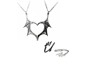 Devil Angel Wing Open Adjustable Toothless Couple Rings
