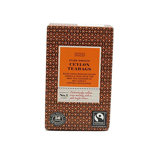 Marks & Spencer Pure Origin Ceylon Tea 50 Bags (From the UK)